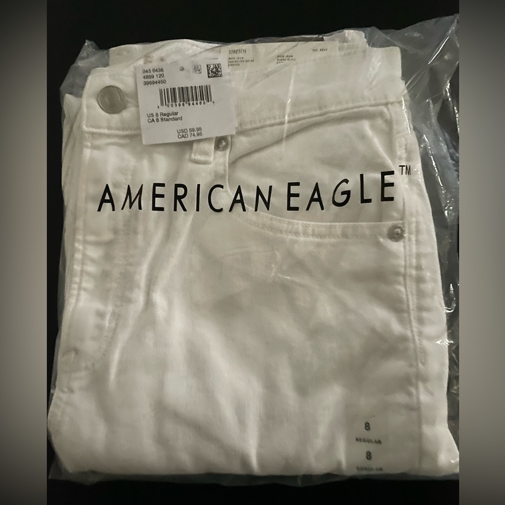 American Eagle White denim